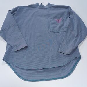 Segrets  Vintage Men's Long Sleeve T Shirt Large 1990 Authentic Blue